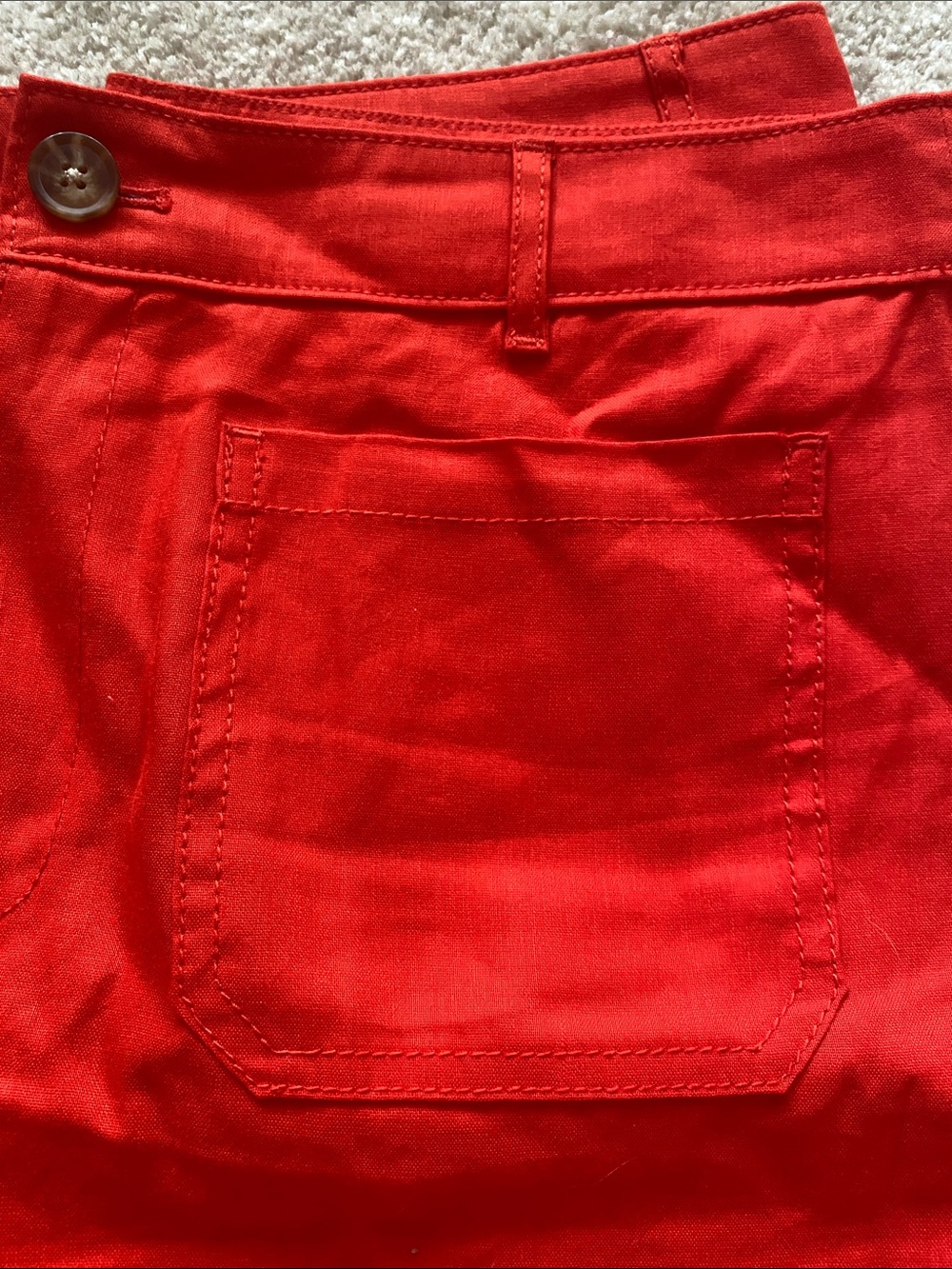 Loft the Palmer wide leg cropped burnt orange size 12 pants - Picture 2 of 7